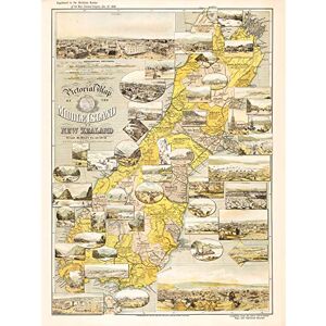 Fine Art Prints New Zealand Middle South Island Pictorial Map Art Print Canvas Premium Wall Decor Poster Mural Fine Art Prints New Zealand Middle South Island Pictorial Map Art Print Canvas Premium Wall Decor Poster Mural