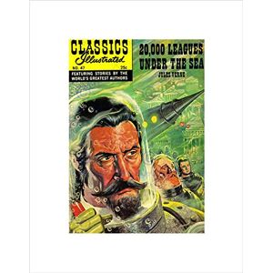 Wee Blue Coo Comics Classics Illustrated 20000 Leagues Under Sea Verne Wall Art Print Wee Blue Coo Comics Classics Illustrated 20000 Leagues Under Sea Verne Wall Art Print
