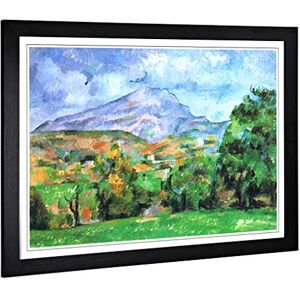 Big Box Art Framed Print of Paul Cezanne Montagne Sainte Victoire (6) Design Wall Art Picture Home Decor for Kitchen, Living Room, Bedroom, Hallway, Black, A2 / 24.5x18 Inch / 62x45cm Big Box Art Framed Print of Paul Cezanne Montagne Sainte Victoire (6) Design Wall Art Picture Home Decor for Kitchen, Living Room, Bedroom, Hallway, Black, A2 / 24.5x18 Inch / 62x45cm