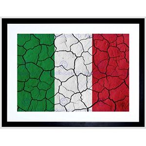 Wee Blue Coo Abstract Flag Cracked Concrete Italy Italian Tricolour Framed Wall Art Print Wee Blue Coo Abstract Flag Cracked Concrete Italy Italian Tricolour Framed Wall Art Print