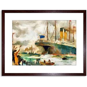 Wee Blue Coo PAINTING SS CEDRIC LIVERPOOL OCEAN LINER SHIP WATERCOLOUR FRAMED PRINT F97X6459 Wee Blue Coo PAINTING SS CEDRIC LIVERPOOL OCEAN LINER SHIP WATERCOLOUR FRAMED PRINT F97X6459