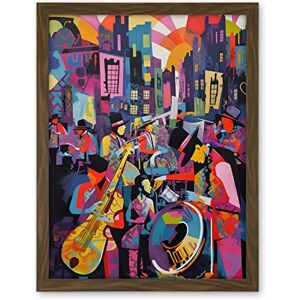Artery8 New Orleans Jazz Festival Street Musicians Playing Music City at Sunset Abstract Modern Painting Artwork Framed Wall Art Print 18X24 Inch Artery8 New Orleans Jazz Festival Street Musicians Playing Music City at Sunset Abstract Modern Painting Artwork Framed Wall Art Print 18X24 Inch