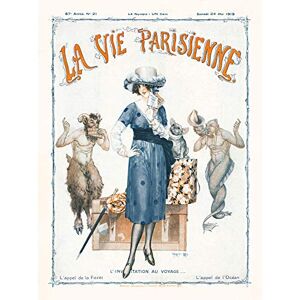 Artery8 La Vie Parisienne Travel Forest or Ocean Magazine Cover Premium Wall Art Canvas Print 18X24 Inch Artery8 La Vie Parisienne Travel Forest or Ocean Magazine Cover Premium Wall Art Canvas Print 18X24 Inch