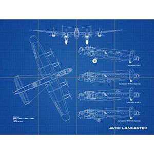 Artery8 Avro Lancaster Bomber Aircraft Plane Blueprint Plan XL Giant Panel Poster (8 Sections) Artery8 Avro Lancaster Bomber Aircraft Plane Blueprint Plan XL Giant Panel Poster (8 Sections)