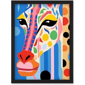 Artery8 I Woke Up Like This Giraffe Henri Matisse Style Artwork Vibrant Abstract Portrait Artwork Framed Wall Art Print A4 Artery8 I Woke Up Like This Giraffe Henri Matisse Style Artwork Vibrant Abstract Portrait Artwork Framed Wall Art Print A4