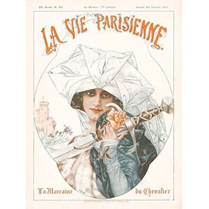 Artery8 La Vie Parisienne Rose Sword Woman Magazine Cover Large Wall Art Poster Print Thick Paper 18X24 Inch Artery8 La Vie Parisienne Rose Sword Woman Magazine Cover Large Wall Art Poster Print Thick Paper 18X24 Inch
