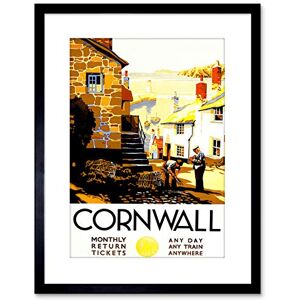 Wee Blue Coo 9x7 '' TRAVEL CORNWALL VILLAGE HARBOUR LIGHTHOUSE FRAMED ART PRINT F97X1368 Wee Blue Coo 9x7 '' TRAVEL CORNWALL VILLAGE HARBOUR LIGHTHOUSE FRAMED ART PRINT F97X1368