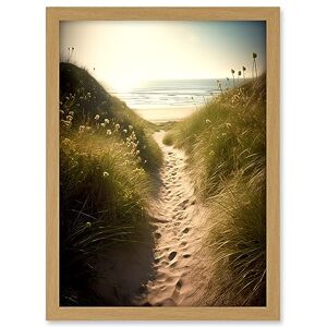 Artery8 Summer Beach Path Photograph Bright Sunny Sandy Coastal Landscape Seascape Artwork Framed A3 Wall Art Print Artery8 Summer Beach Path Photograph Bright Sunny Sandy Coastal Landscape Seascape Artwork Framed A3 Wall Art Print
