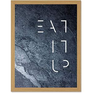 Wee Blue Coo Slate Kitchen Eat It Up Large Framed Art Print Wall Poster 18x24 inch Wee Blue Coo Slate Kitchen Eat It Up Large Framed Art Print Wall Poster 18x24 inch