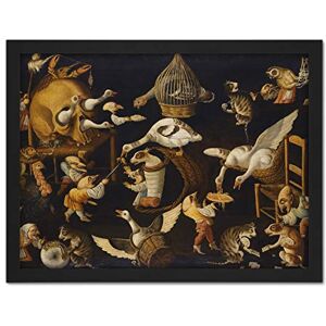Fine Art Prints Master Egg Grotesque Animals Cats Birds Painting Large Framed Art Print Poster Wall Decor 18x24 in Fine Art Prints Master Egg Grotesque Animals Cats Birds Painting Large Framed Art Print Poster Wall Decor 18x24 in