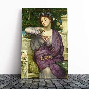Big Box Art Sir Edward John Poynter Lesbia and her Sparrow Canvas Print Gallery Wrapped 30mm Frame Wall Art 24x16 inches Ready to Hang Modern Animals Picture Living Room Bedroom Lounge Office Big Box Art Sir Edward John Poynter Lesbia and her Sparrow Canvas Print Gallery Wrapped 30mm Frame Wall Art 24x16 inches Ready to Hang Modern Animals Picture Living Room Bedroom Lounge Office