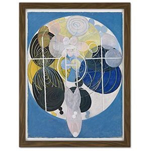 Wee Blue Coo Hilma Af Klint Abstract Circles Artwork Framed Wall Art Print 18X24 Inch Wee Blue Coo Hilma Af Klint Abstract Circles Artwork Framed Wall Art Print 18X24 Inch