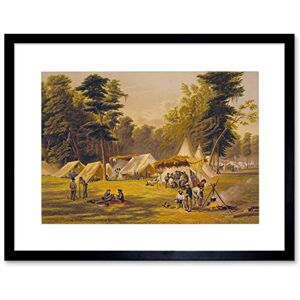 Wee Blue Coo PAINTINGS CONFEDERATE ARMY CAMP AMERICAN CIVIL WAR FRAMED ART PRINT B12X10943 Wee Blue Coo PAINTINGS CONFEDERATE ARMY CAMP AMERICAN CIVIL WAR FRAMED ART PRINT B12X10943