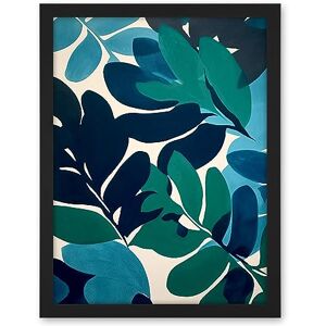 Artery8 Henri Matisse Style Leaves Watercolour Painting Blue Green Botanical Boho Leaf Artwork Framed Wall Art Print 18X24 Inch Artery8 Henri Matisse Style Leaves Watercolour Painting Blue Green Botanical Boho Leaf Artwork Framed Wall Art Print 18X24 Inch