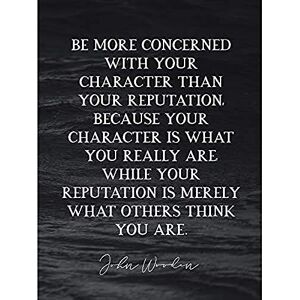 Artery8 Slate Quote John Wooden Character What You Are Coach Unframed Art Print Poster Wall Decor 12x16 inch Artery8 Slate Quote John Wooden Character What You Are Coach Unframed Art Print Poster Wall Decor 12x16 inch