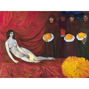 Fine Art Prints Anisfeld The Golden Tribute Gift Painting Nude Woman Red Bedroom Large Wall Art Print Canvas Premium Mural Fine Art Prints Anisfeld The Golden Tribute Gift Painting Nude Woman Red Bedroom Large Wall Art Print Canvas Premium Mural