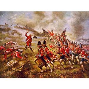 Wee Blue Coo Painting Oil War Independence Hill Britain USA Redcoat Military Art Print Poster Wall Decor 12X16 Inch Wee Blue Coo Painting Oil War Independence Hill Britain USA Redcoat Military Art Print Poster Wall Decor 12X16 Inch