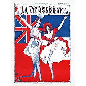 Artery8 La Vie Parisienne WW1 Great Britain France Magazine Cover Art Print Canvas Premium Wall Decor Poster Mural Artery8 La Vie Parisienne WW1 Great Britain France Magazine Cover Art Print Canvas Premium Wall Decor Poster Mural