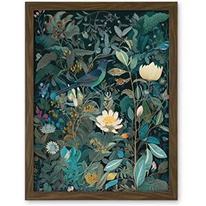 Artery8 Audubon Style Birds in Blooming Wildflower Field Artwork Framed Wall Art Print 18X24 Inch Artery8 Audubon Style Birds in Blooming Wildflower Field Artwork Framed Wall Art Print 18X24 Inch