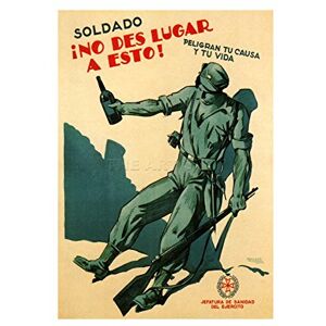 Wee Blue Coo War Spanish Civil Republican Don't Drink Spain Ad Picture Wall Art Print Wee Blue Coo War Spanish Civil Republican Don't Drink Spain Ad Picture Wall Art Print
