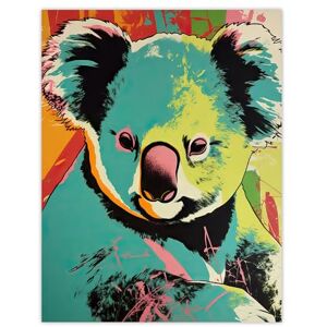 Artery8 Koala Bear Abstract Teal And Orange Artwork Animal Portrait Vibrant Bold Bright Colourful Painting Large Wall Art Poster Print Thick Paper 18X24 Inch Artery8 Koala Bear Abstract Teal And Orange Artwork Animal Portrait Vibrant Bold Bright Colourful Painting Large Wall Art Poster Print Thick Paper 18X24 Inch