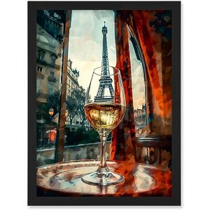 Artery8 Through the Wine Glass Oil Painting Paris France Eiffel Tower View from Glass Window Artwork Framed A3 Wall Art Print Artery8 Through the Wine Glass Oil Painting Paris France Eiffel Tower View from Glass Window Artwork Framed A3 Wall Art Print