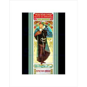 Wee Blue Coo VINTAGE MUCHA HAMLET NOUVEAU SHAKESPEARE ILLUSTRATION FRAMED ART PRINT B12X11684 Wee Blue Coo VINTAGE MUCHA HAMLET NOUVEAU SHAKESPEARE ILLUSTRATION FRAMED ART PRINT B12X11684