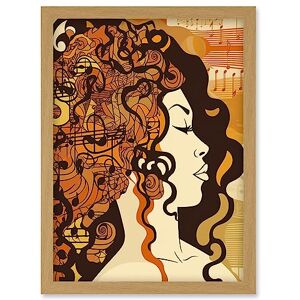 Artery8 - Music Festival Retro Illustration Boho - Wall Art Artery8 - Music Festival Retro Illustration Boho - Wall Art