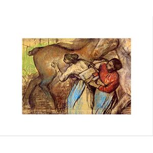 Wee Blue Coo Edgar Degas Two Women Washing Horses Old Master Wall Art Print Wee Blue Coo Edgar Degas Two Women Washing Horses Old Master Wall Art Print