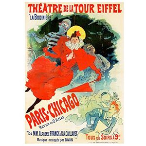 Wee Blue Coo Theatre Ad Stage Show Paris Chicago Eiffel Revue Wall Art Print Wee Blue Coo Theatre Ad Stage Show Paris Chicago Eiffel Revue Wall Art Print