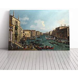 Big Box Art Canvas Print Wall Art Giovanni Canaletto Regatta on The Grand Canal Mounted & Stretched Box Frame Picture Home Decor for Kitchen, Living Room, Bedroom, Multi-Colour, 20x14 Inch Big Box Art Canvas Print Wall Art Giovanni Canaletto Regatta on The Grand Canal Mounted & Stretched Box Frame Picture Home Decor for Kitchen, Living Room, Bedroom, Multi-Colour, 20x14 Inch