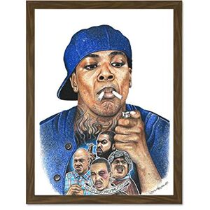 Wee Blue Coo Wayne Maguire Tattooed Smokey Craig Big Worm Inked Ikon Large Framed Art Print Poster Wall Decor 18x24 inch Wee Blue Coo Wayne Maguire Tattooed Smokey Craig Big Worm Inked Ikon Large Framed Art Print Poster Wall Decor 18x24 inch