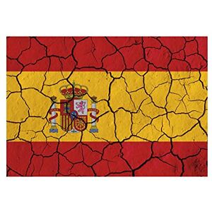 Wee Blue Coo Flag Cracked Concrete Spain Spanish Royal Crest Wall Art Print Wee Blue Coo Flag Cracked Concrete Spain Spanish Royal Crest Wall Art Print