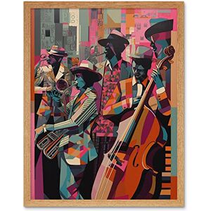 Artery8 New Orleans Jazz Festival Musicians Warming Up in the City Street Abstract Modern Painting Art Print Framed Poster Wall Decor 12x16 inch Artery8 New Orleans Jazz Festival Musicians Warming Up in the City Street Abstract Modern Painting Art Print Framed Poster Wall Decor 12x16 inch