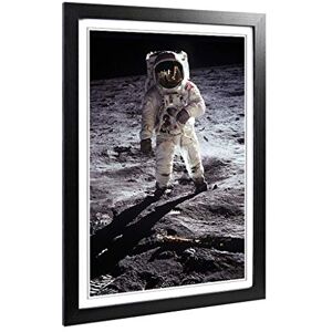 Big Box Art Framed Print of Buzz Aldrin Moon Landing Space Design Wall Art Picture Home Decor for Kitchen, Living, Dining Room, Bedroom, Hallway, Office, Black, A2 / 24.5x18 Inch / 62x45cm Big Box Art Framed Print of Buzz Aldrin Moon Landing Space Design Wall Art Picture Home Decor for Kitchen, Living, Dining Room, Bedroom, Hallway, Office, Black, A2 / 24.5x18 Inch / 62x45cm
