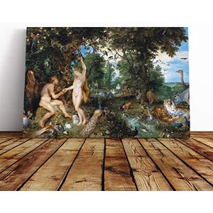 Big Box Art Canvas Print Wall Art Peter Paul Rubens The Garden of Eden with The Fall of Man Mounted Stretched Framed Picture Home Decor for Kitchen, Living Room, Bedroom, Multi-Colour, 24x16 Inch Big Box Art Canvas Print Wall Art Peter Paul Rubens The Garden of Eden with The Fall of Man Mounted Stretched Framed Picture Home Decor for Kitchen, Living Room, Bedroom, Multi-Colour, 24x16 Inch
