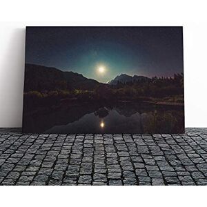 Big Box Art Canvas Print Wall Art Landscape View of Space from Earth (2) Mounted & Stretched Box Frame Picture Home Decor for Kitchen, Living Room, Bedroom, Hallway, Multi-Colour, 20x14 Inch Big Box Art Canvas Print Wall Art Landscape View of Space from Earth (2) Mounted & Stretched Box Frame Picture Home Decor for Kitchen, Living Room, Bedroom, Hallway, Multi-Colour, 20x14 Inch