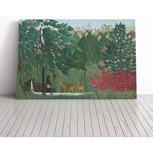 Big Box Art Henri Rousseau Two Deer Canvas Print Gallery Wrapped 30mm Frame Wall Art 20x14 inches Ready to Hang Modern Animals Picture Living Room Bedroom Lounge Office Big Box Art Henri Rousseau Two Deer Canvas Print Gallery Wrapped 30mm Frame Wall Art 20x14 inches Ready to Hang Modern Animals Picture Living Room Bedroom Lounge Office