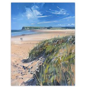 Artery8 Alnmouth Beach Painting Spring Coastal England Living Room Extra Large XL Wall Art Poster Print Artery8 Alnmouth Beach Painting Spring Coastal England Living Room Extra Large XL Wall Art Poster Print