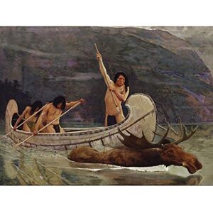 Fine Art Prints Brush The Moose Chase Hunting Native American Painting Large Wall Art Print Canvas Premium Mural Fine Art Prints Brush The Moose Chase Hunting Native American Painting Large Wall Art Print Canvas Premium Mural