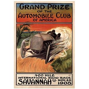 Wee Blue Coo Sport Motor Racing Grand Prize Automobile Club America USA Wall Art Print Wee Blue Coo Sport Motor Racing Grand Prize Automobile Club America USA Wall Art Print