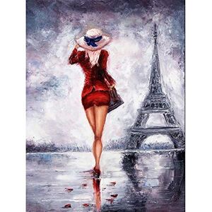 Wee Blue Coo Lady Wearing Red Paris Art Print Poster Wall Decor 12X16 Inch Wee Blue Coo Lady Wearing Red Paris Art Print Poster Wall Decor 12X16 Inch