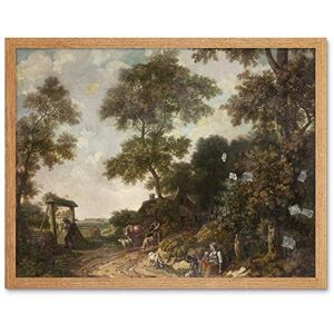 Artery8 Jurriaan Andriessen Dutch Landscape Painting Art Print Framed Poster Wall Decor 12x16 inch Artery8 Jurriaan Andriessen Dutch Landscape Painting Art Print Framed Poster Wall Decor 12x16 inch