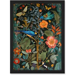 Artery8 Birds and Butterflies Modern Flower Art Nouveau Artwork Framed A3 Wall Art Print Artery8 Birds and Butterflies Modern Flower Art Nouveau Artwork Framed A3 Wall Art Print