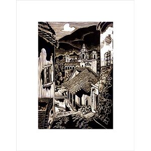 Wee Blue Coo Painting Calle Humboldt Pappe Mexico B&W Street Town Wall Art Print Wee Blue Coo Painting Calle Humboldt Pappe Mexico B&W Street Town Wall Art Print