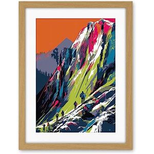 Artery8 Hikers on Helvellyn Mountain Ridge Landscape Artwork Framed Wall Art Print 18X24 Inch Artery8 Hikers on Helvellyn Mountain Ridge Landscape Artwork Framed Wall Art Print 18X24 Inch
