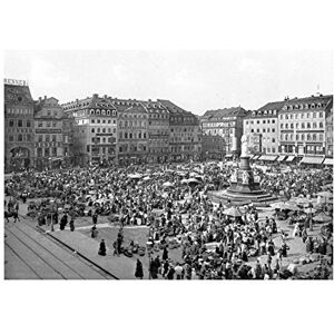 Wee Blue Coo Vintage Photo Dresden Altmarkt 1900 Germany Wall Art Print Wee Blue Coo Vintage Photo Dresden Altmarkt 1900 Germany Wall Art Print