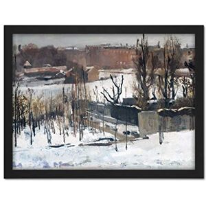 Artery8 Breitner View Oosterpark Amsterdam Snow Painting Artwork Framed Wall Art Print 18X24 Inch Artery8 Breitner View Oosterpark Amsterdam Snow Painting Artwork Framed Wall Art Print 18X24 Inch