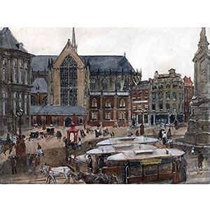 Artery8 Breitner The Dam In Amsterdam Painting Art Print Canvas Premium Wall Decor Poster Mural Artery8 Breitner The Dam In Amsterdam Painting Art Print Canvas Premium Wall Decor Poster Mural