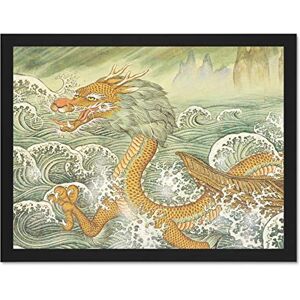 Wee Blue Coo Buddhism Dragon Painting Drawing Photo Art Large Framed Art Print Poster Wall Decor 18x24 inch Wee Blue Coo Buddhism Dragon Painting Drawing Photo Art Large Framed Art Print Poster Wall Decor 18x24 inch